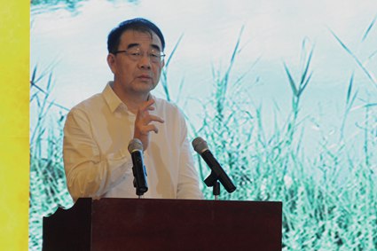 河北省副省长许宁致辞(王亚强 摄)